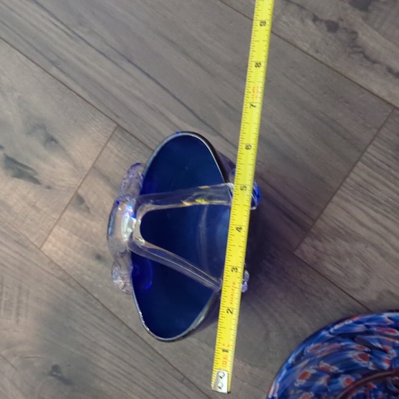 Murano Millefio Italian Art Blown Glass Hat 8x8 & Handbag 8x6 Set - Picture 9 of 16